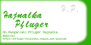 hajnalka pfluger business card